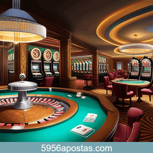 5956 com 50+ mesas de cassino ao vivo em HD 4K.